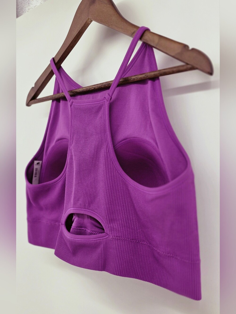 Torrid Seamless Rib High Neck Bralette Byzantium Purple - Size 3 / Plus Size 3X - Picture 12 of 17